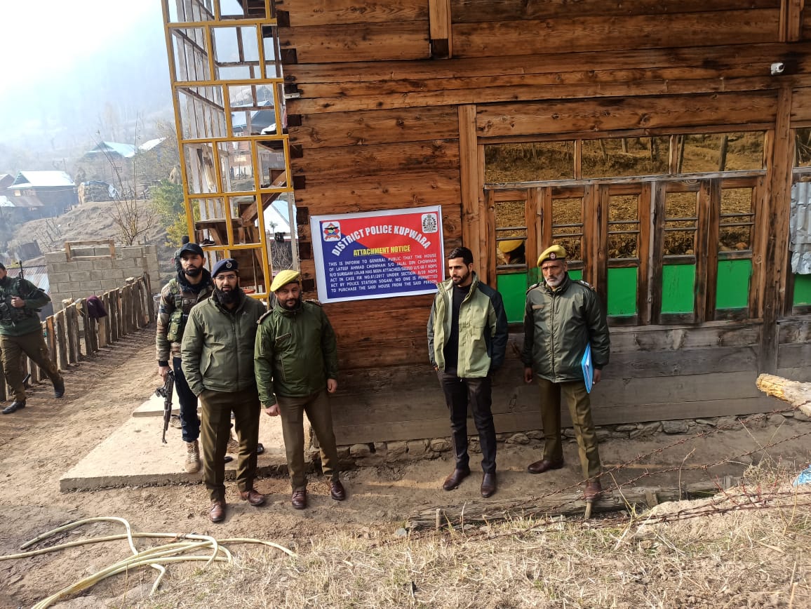 Police Attaches Property of Notorious Drug Peddler in Kupwara