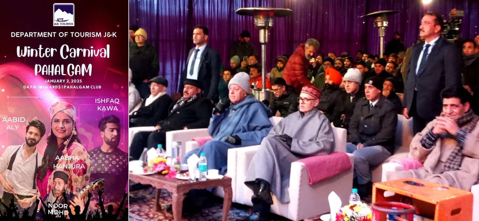 Chief Minister Omar Abdullah inaugurates Winter Carnival Festival at Pahalgam Club